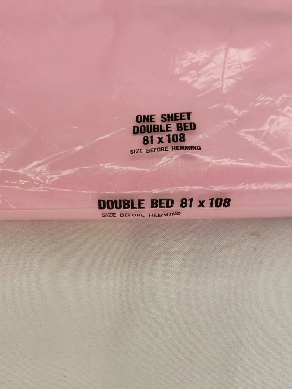 Cannon Royal Family Combspun Percale Oink Cameo Rose Flat Sheet for Double Bed